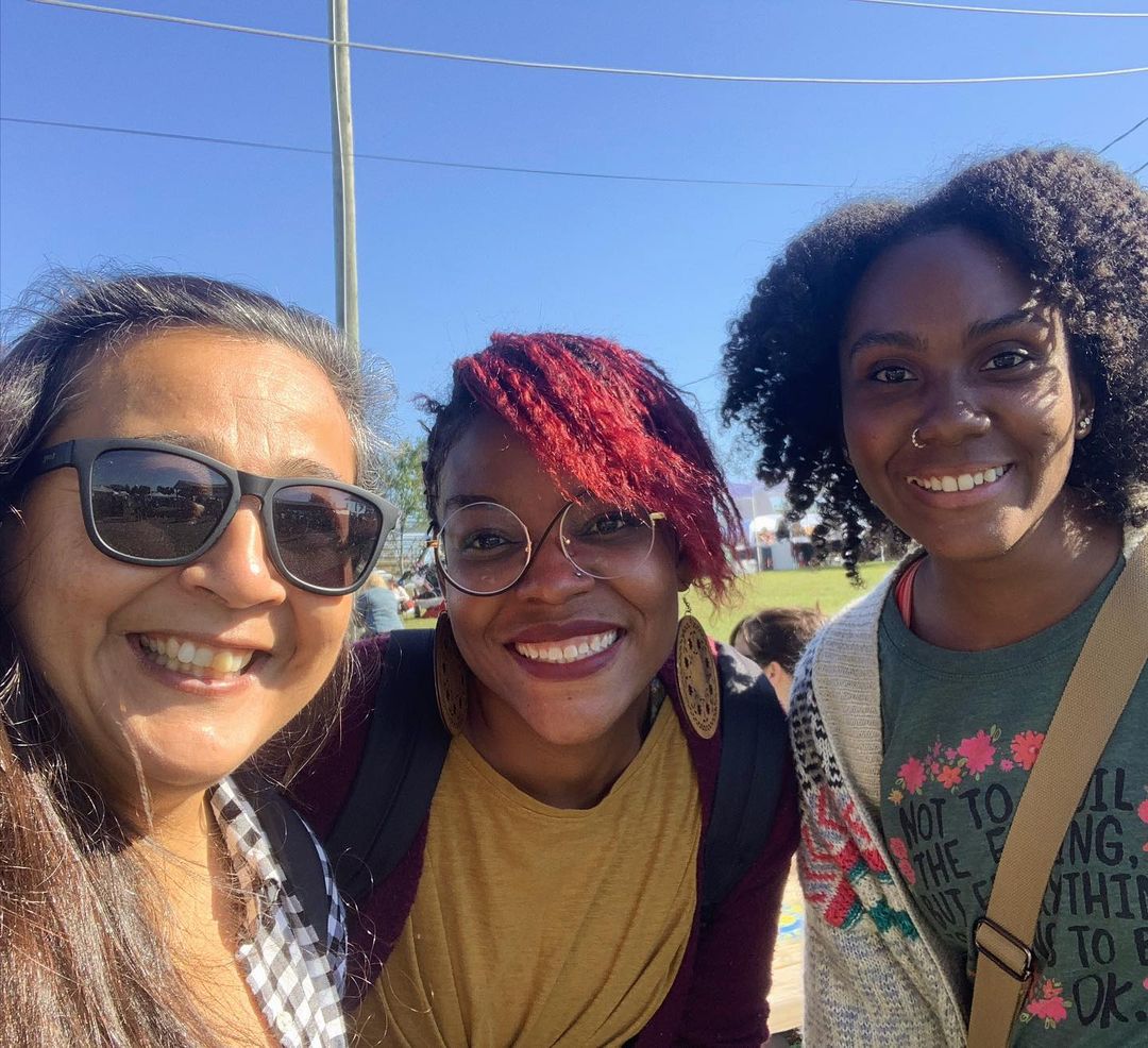 Emma Walker from Sonnie’s Place, Taquesia Brooks from Our Freedom Song, and Domonique Robinson Brown from Faith Family Homestead at Homesteaders of America Conference in Front Royal, VA (2022)